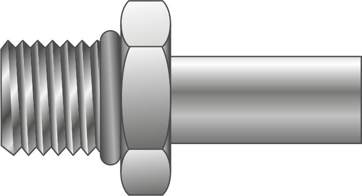 Tube End to SAE Straight Thread Adapter (For Fractional Tube)